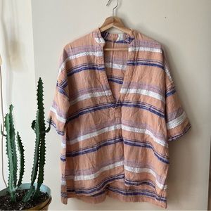 Out from Under Urban Outfitters Peach Linen Tunic